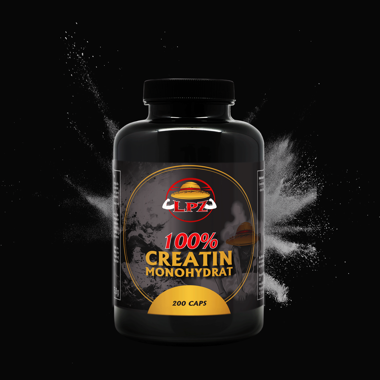 LPZ 100% Creatin Monohydrat - 200 Caps