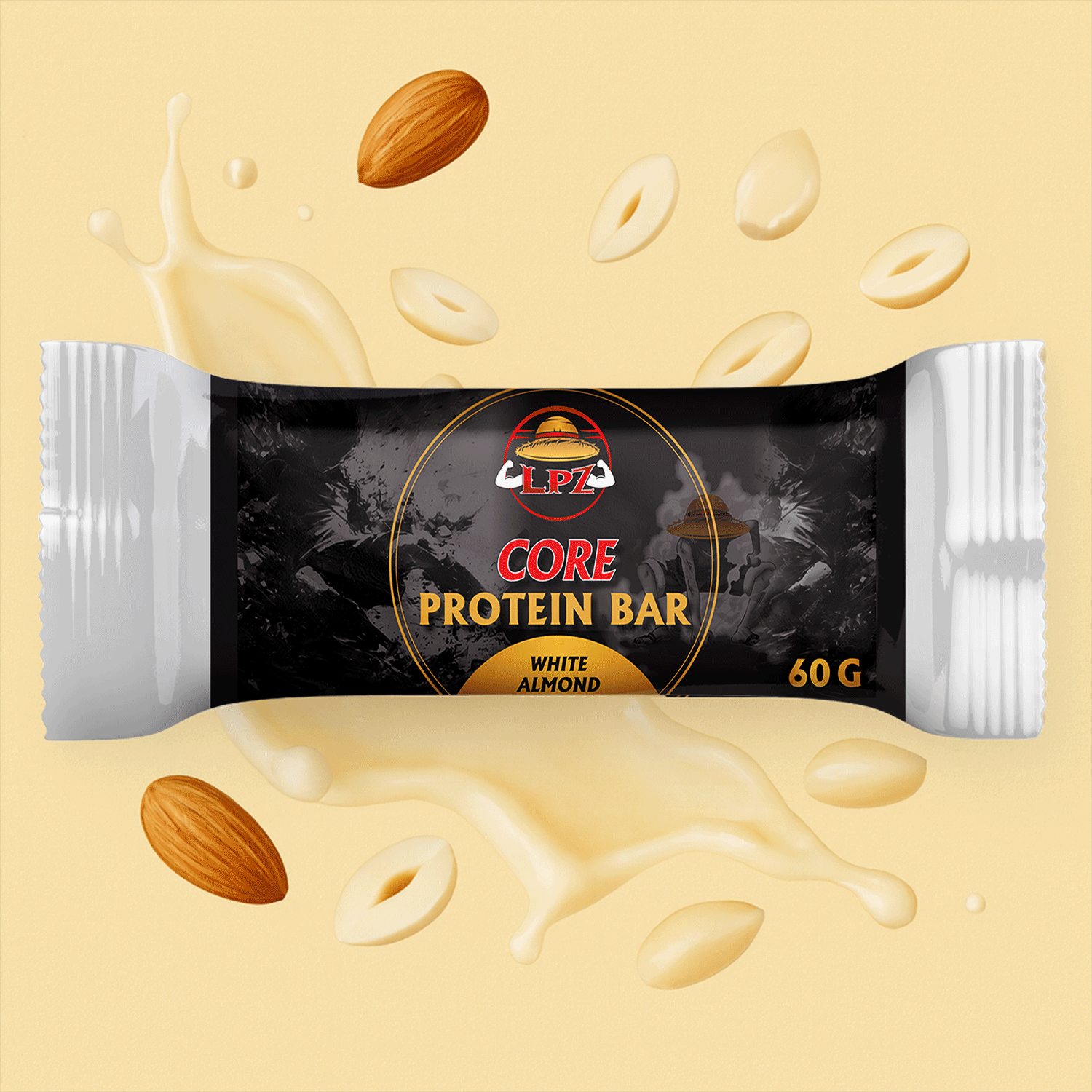 LPZ CORE Protein Bar - White Almond 60g